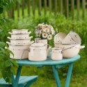 Garnek Emaliowany 4 L ORION TONCA Kremowy 24 cm Indukcja Zmywarka