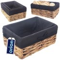 Koszyk Organizer na Chleb Pieczywo Akcesoria Handmade ORION 30x20x14 cm
