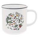 Kubek Ceramiczny na Kawę Herbatę Kakao Duży Kwiaty Prezent ORION 700 ml