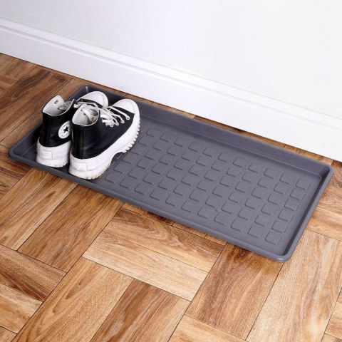 Mata Tacka na Buty Szara Ochronna Uniwersalna Prostokątna VILDE 70 x 35 cm