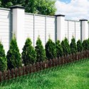 Płotek Ogrodowy Brązowy Palisada Obrzeże VILDE 20x15 cm 10 szt.