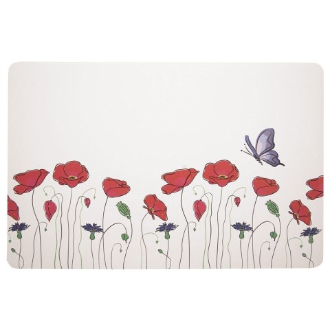 Podkładka na Stół Prostokąt Maki 43 x 28 cm ORION Ozdobna Mata PCV
