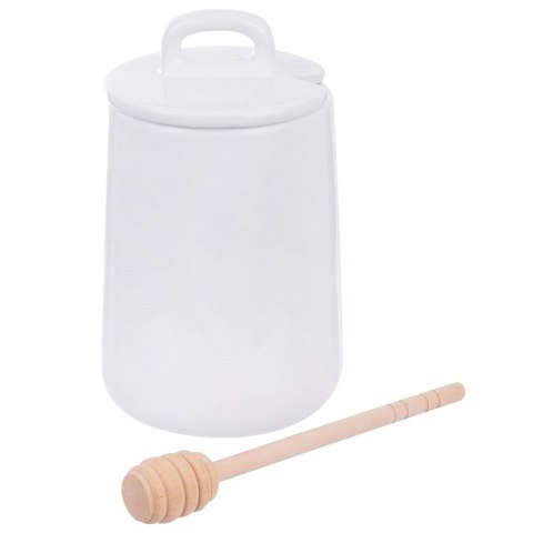 Pojemnik na Miód z Łyżką Porcelanowy Ozdobny ORION 470 ml