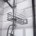 Półka Pod Prysznic Metalowa Czarna Przyklejana LOFT 295 cm VILDE