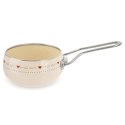 Rondel Emaliowany TONCA Retro Kremowy 1,1 L ORION 15 cm Indukcja