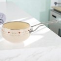 Rondel Emaliowany TONCA Retro Kremowy 1,1 L ORION 15 cm Indukcja