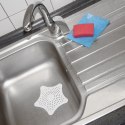 Sitko do Zlewu Gwiazda Białe z Przyssawkami Duże 16 cm Łazienka ORION
