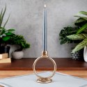 Świecznik Aluminiowy Złoty Stojak na Świeczkę HOME STYLING COLLECTION 15cm