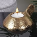 Świecznik na Tealight Aluminium Złoty HOME STYLING COLLECTION LOFT