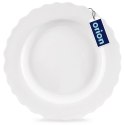 Talerz Obiadowy Płytki Porcelanowy MONA 24,5 cm ORION Falowany Rant