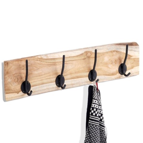 Wieszak Ścienny na Ubrania Drewniany Solidny HOME STYLING COLLECTION 49,5cm