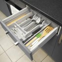 Wkład na Sztućce do Szuflady ORION Szary Rozsuwany 27,5-44 cm