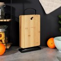 Zestaw Deski do Krojenia Stojak Bambusowe Solidne EXCELLENT HOUSEWARE 6 Szt