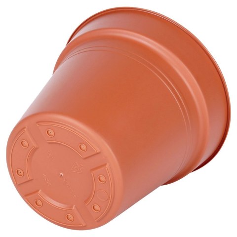 Zestaw Doniczek Okrągłych PROGARDEN 13 cm 3 szt. Ceglane Dekoracyjne