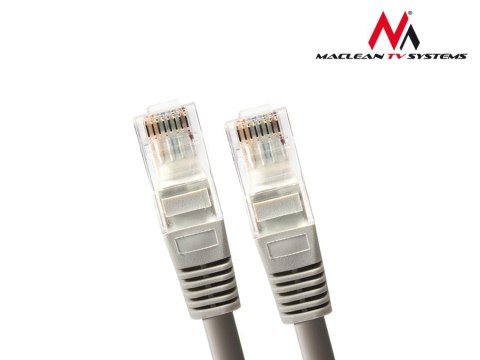 MCTV-652 Przewód, kabel patchcord UTP 5e wtyk-wtyk 3 m szary Maclean