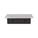 Gniazdo meblowe wpuszczane w blat z grubym rantem, 2x2P+Z, 3 porty USB, srebrne