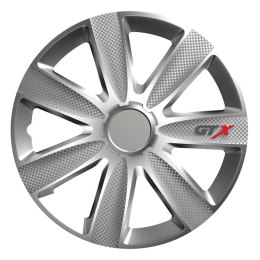 Kołpak samochodowy carbon srebrny gtx 15
