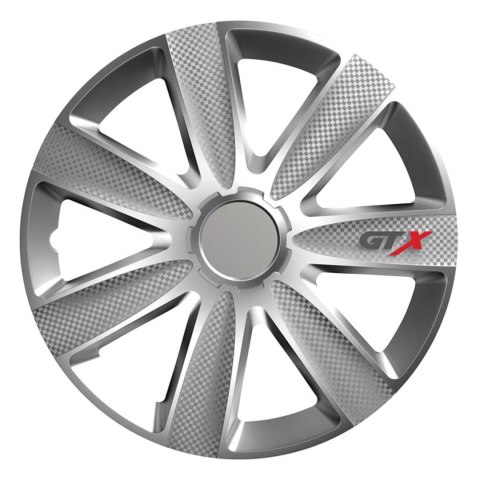 Kołpak samochodowy carbon srebrny gtx 15" cali
