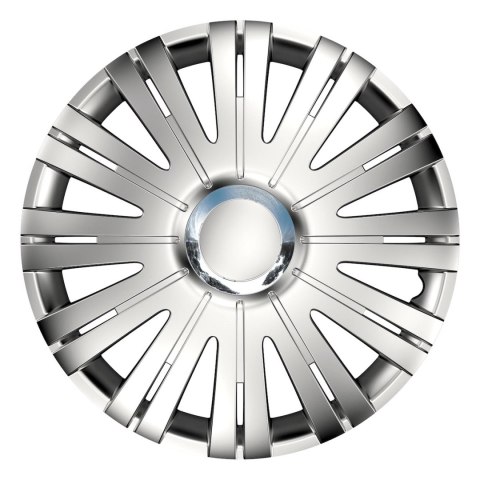 Kołpak samochodowy srebrny active rc silver 15" cali
