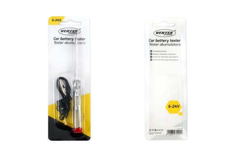 Tester próbnik napięcia 6v 12v 24v amio-01722